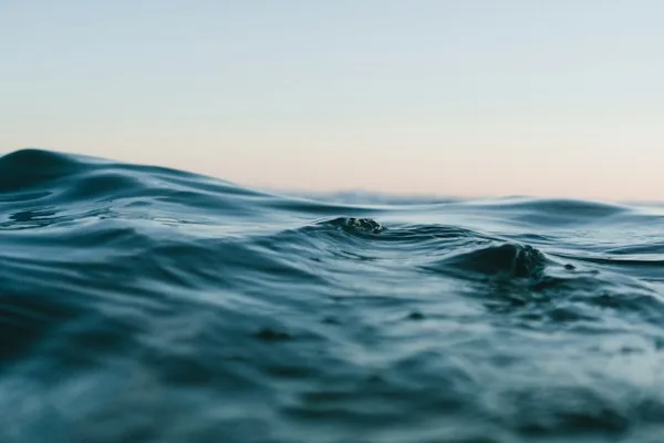 Gentle ocean waves creating a peaceful atmosphere