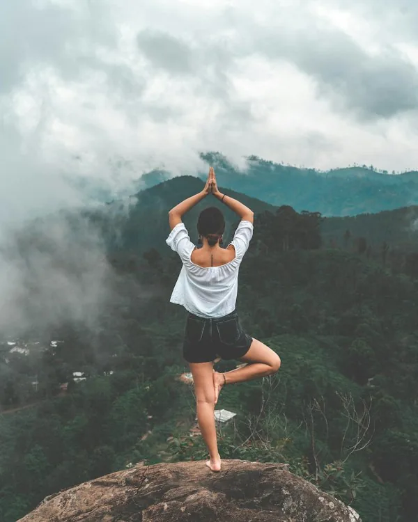 Meditation space with a calm, grounded atmosphere