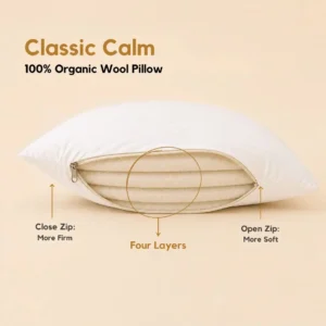 Classic Calm Organic Wool Pillow